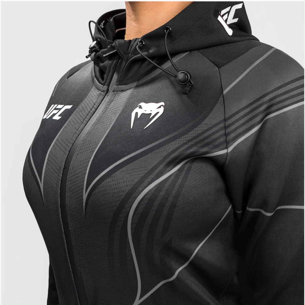 Women's Black UFC Fight Night Venum Walk Out 2.0 Hoodie jacket S - Picture 4 of 16
